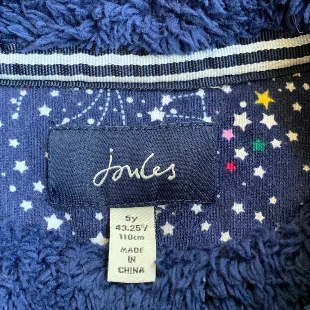 Joules Fairdale Luxe Half Zip Sweatshirt in Skystar